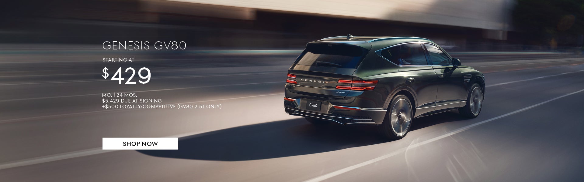 26 GV80 Lease + Loyalty